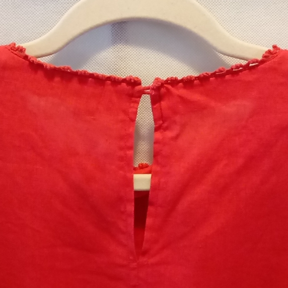 ♥️J. Crew 100% Linen Bright Orange 00/XXS - Picture 9 of 14